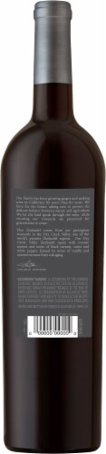 Gallo Family Vineyards Signature Series Sonoma County Zinfandel Perspective: back