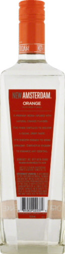 New Amsterdam Orange Flavored Vodka Perspective: back