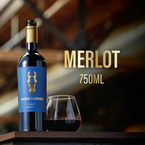 Dark Horse Merlot Red Wine Perspective: back