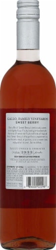 Gallo Family Vineyards Sweet Berry Wine Perspective: back