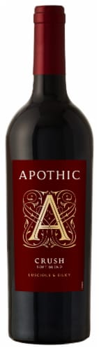Apothic Crush Red Blend Red Wine Perspective: back