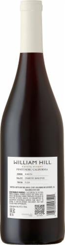 William Hill® Estate Pinot Noir Central Coast California Red Wine Perspective: back