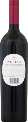 Intuition Red Blend Wine Perspective: back