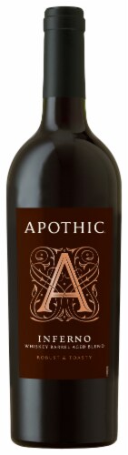Apothic Inferno Red Blend Red Wine 750ml Perspective: back