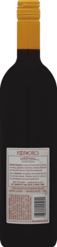 Barefoot Cellars Sangria California Red Wine Perspective: back