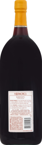 Barefoot Cellars Sangria California Red Wine Perspective: back