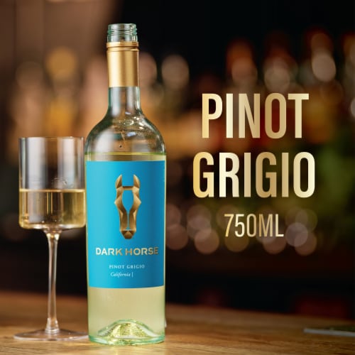 Dark Horse® Pinot Grigio California White Wine Perspective: back