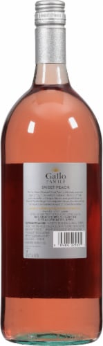 Gallo Family Vineyards Sweet Peach Wine Perspective: back