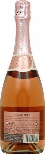 Barefoot Bubbly Brut Rose Champagne California Sparkling Wine Perspective: back