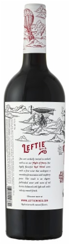 Leftie Red Blend California Wine Perspective: back