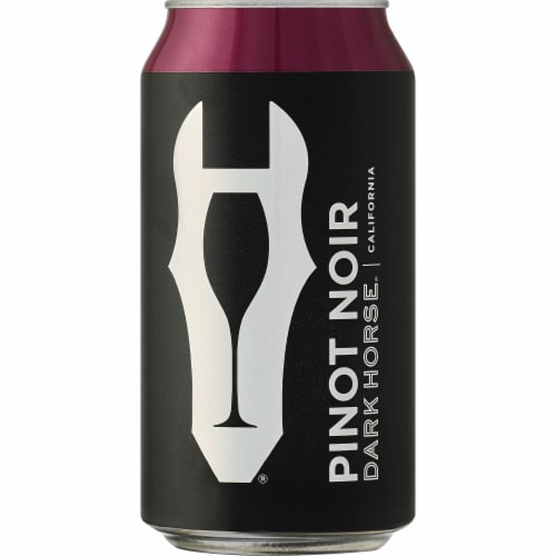 Dark Horse Pinot Noir Red Wine Single Can Perspective: back