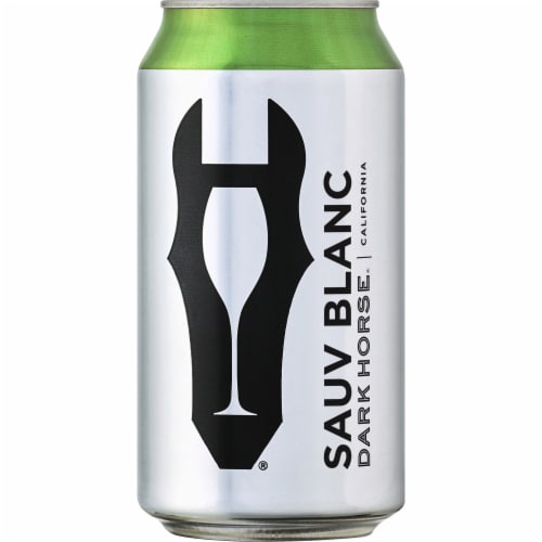 Dark Horse Sauvignon Blanc California White Wine Can Perspective: back