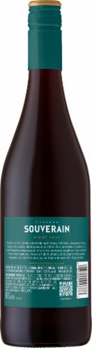 Chateau Souverain Pinot Noir California Red Wine Perspective: back