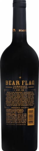 Bear Flag® Cabernet Sauvignon Wine Perspective: back