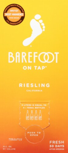 Barefoot® On Tap Riesling Box Wine Perspective: back