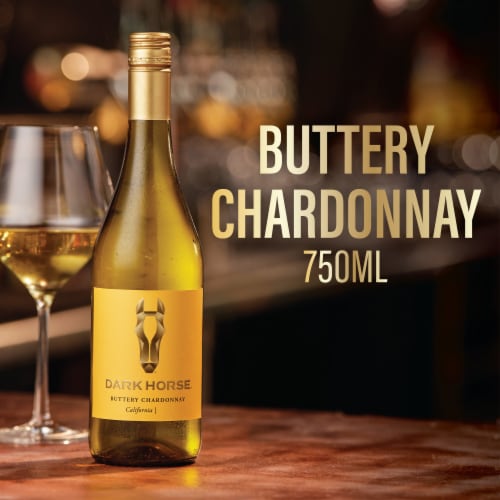 Dark Horse Buttery Chardonnay White Wine Perspective: back