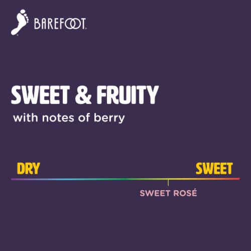 Barefoot® Bubbly Sweet Rose Wine Pride Packaging Perspective: back