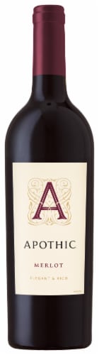 Apothic Merlot Red Wine Perspective: back