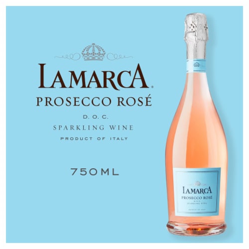 La Marca Prosecco Rose Italian Sparkling Wine Perspective: back