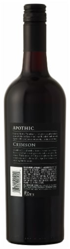 Apothic Crimson California Red Blend Wine Perspective: back