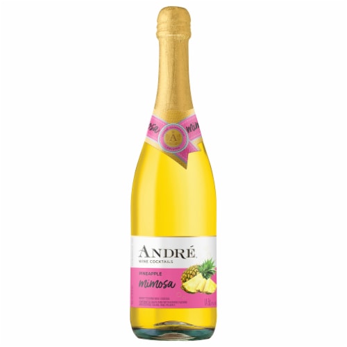 Andre® Pineapple Mimosa California Ready to Drink Cocktail Sparkling Wine Perspective: back