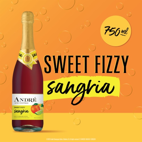 Andre® Sweet Fizzy Sangria California Sparkling Wine Perspective: back