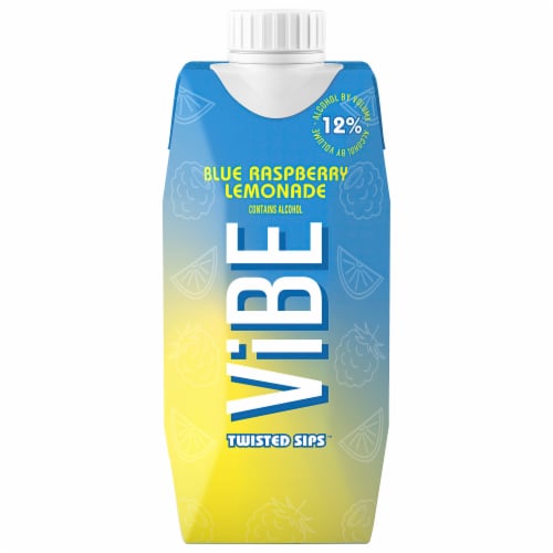 ViBE Blue Raspberry Lemonade Ready to Drink Wine Cocktail Perspective: back