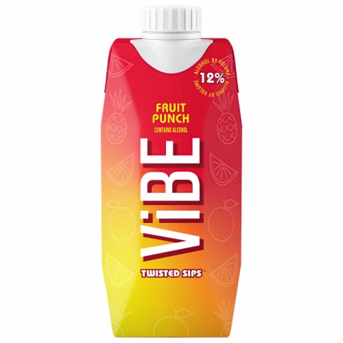 ViBE Twisted Sips Fruit Punch Ready to Drink Wine Cocktail Perspective: back