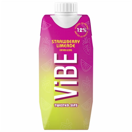 Vendange Vibe Strawberry Limeade Alcohol Beverage Perspective: back