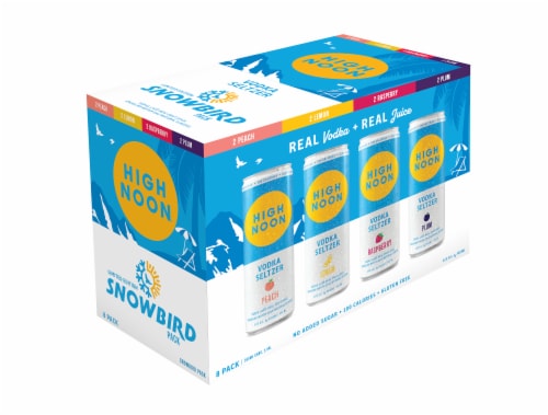 High Noon® Vodka Hard Seltzer Snowbird Variety Pack Perspective: back