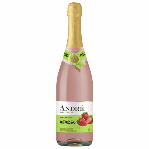 Andre Strawberry Mimosa California Ready to Drink Cocktail Sparkling Wine Perspective: back