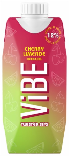 ViBE Twisted Sips Cherry Limeade Ready to Drink Wine Cocktail Perspective: back
