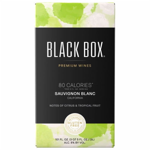 Black Box Sauvignon Blanc 80 Calorie White Wine Perspective: back