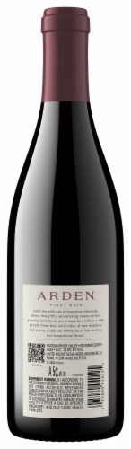 Arden Pinot Noir California Red Wine Perspective: back