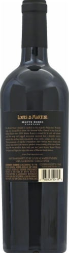 Louis M. Martini Cabernet Sauvignon Monte Rosso Vineyard Red Wine Perspective: back
