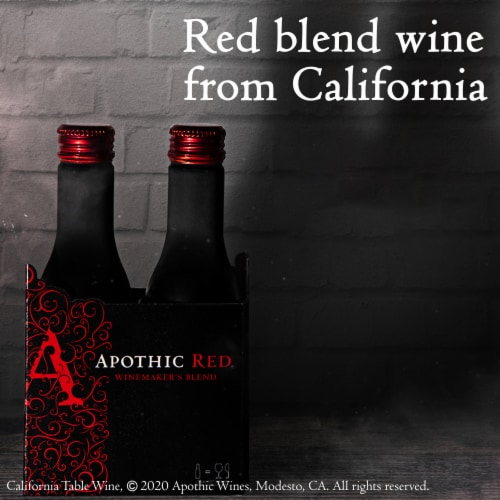 Apothic Red Blend California Wine Perspective: back