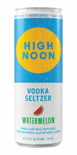 High Noon Watermelon Vodka Soda Hard Seltzer Perspective: back