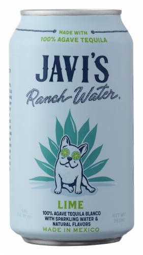Javi's Lime Tequila Soda Hard Seltzer Perspective: back