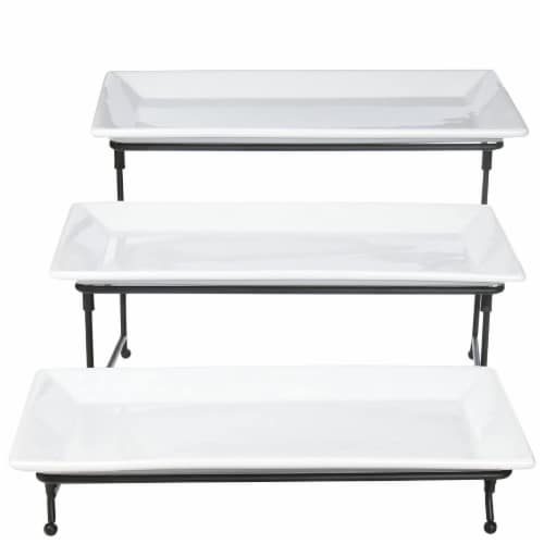 Gracious Dining 3 Tier Serving Set Perspective: back