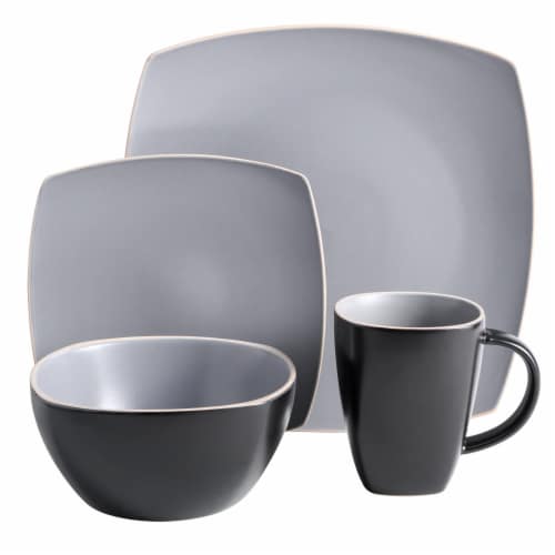 Gibson Home Soho Lounge Matte Dinnerware Set Perspective: back