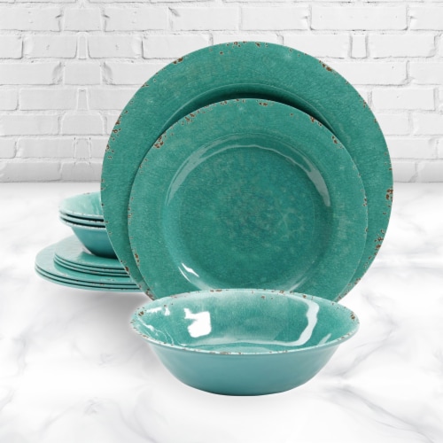 Melamine crackle dinnerware deals