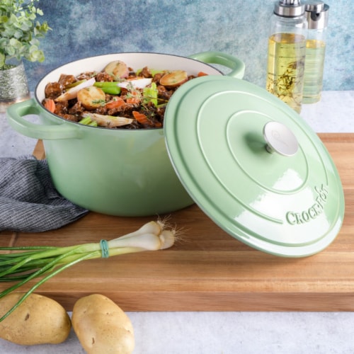 Crock Pot Artisan 7Quart Round Dutch Oven Pistachio Green, 7 qt Kroger