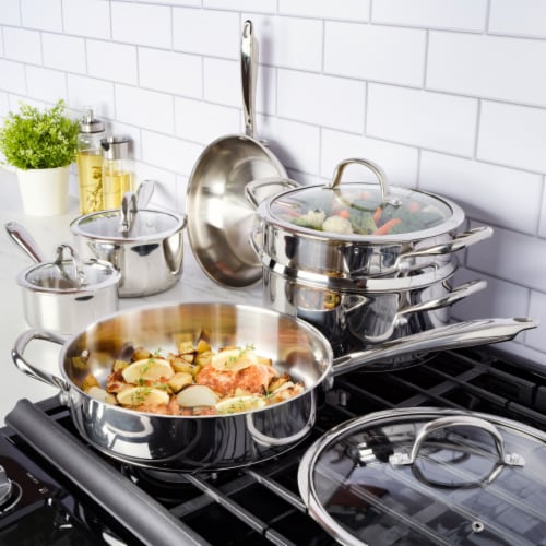 Dash of That Stainless Steel Cookware Set, 10 pc - Kroger