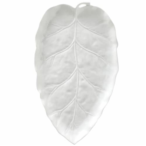 Martha Stewart Ceramic Platter - White Perspective: back