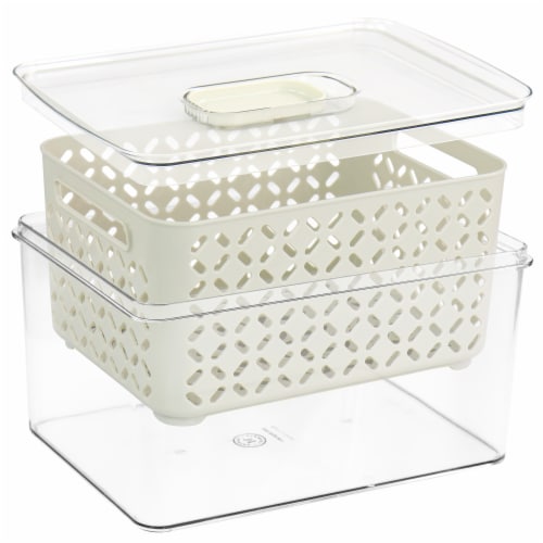 Martha Stewart Large Fresh Keeper Container Set Perspective: back