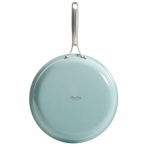 Martha Stewart Enamel Martha Blue Cookware Set Perspective: back