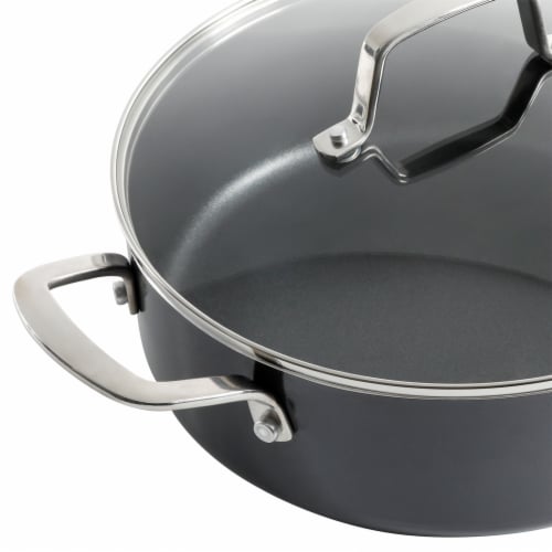Martha Stewart Gray Aluminum Nonstick Enamel Cookware Set Perspective: back