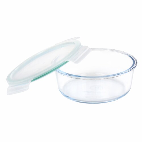 Martha Stewart Glass Food Storage Container with Lid Perspective: back