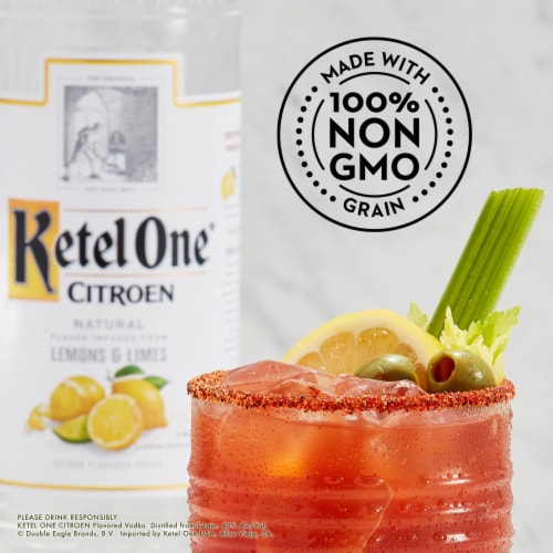 Ketel One Flavored Vodka Citroen Perspective: back