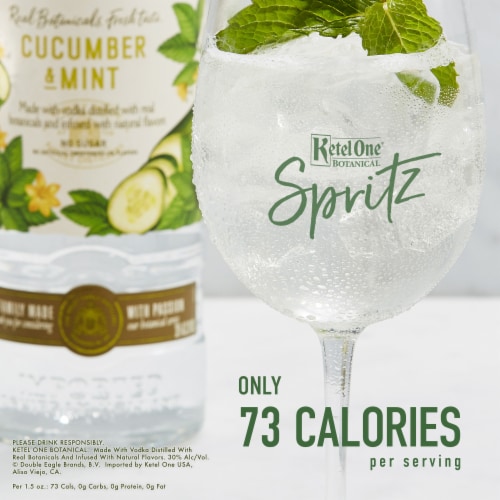 Ketel One Vodka Botanical Cucumber & Mint Perspective: back